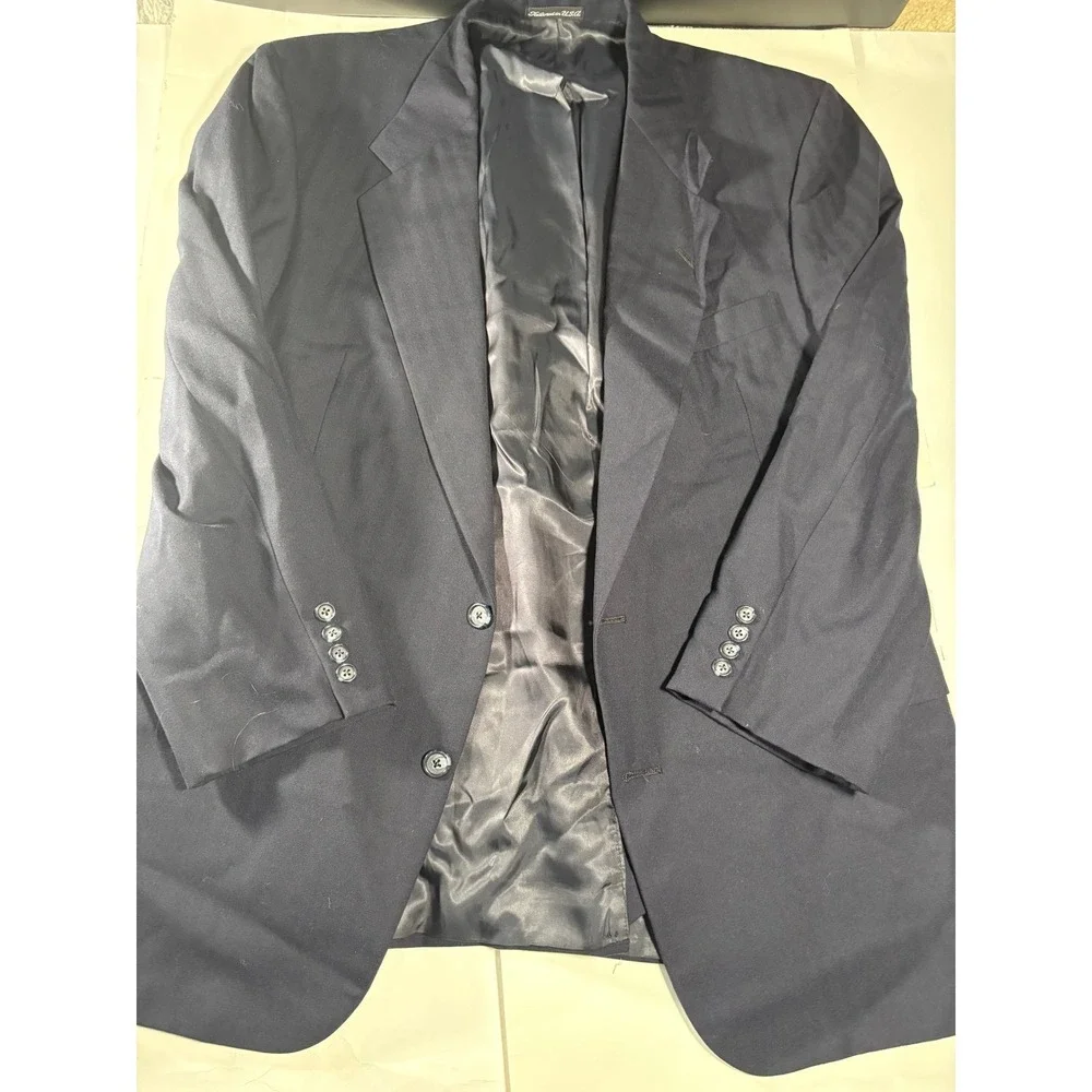 Tom James Blazer 46R Charcoal Pinstripe‎ Tailored in USA Executive Collection